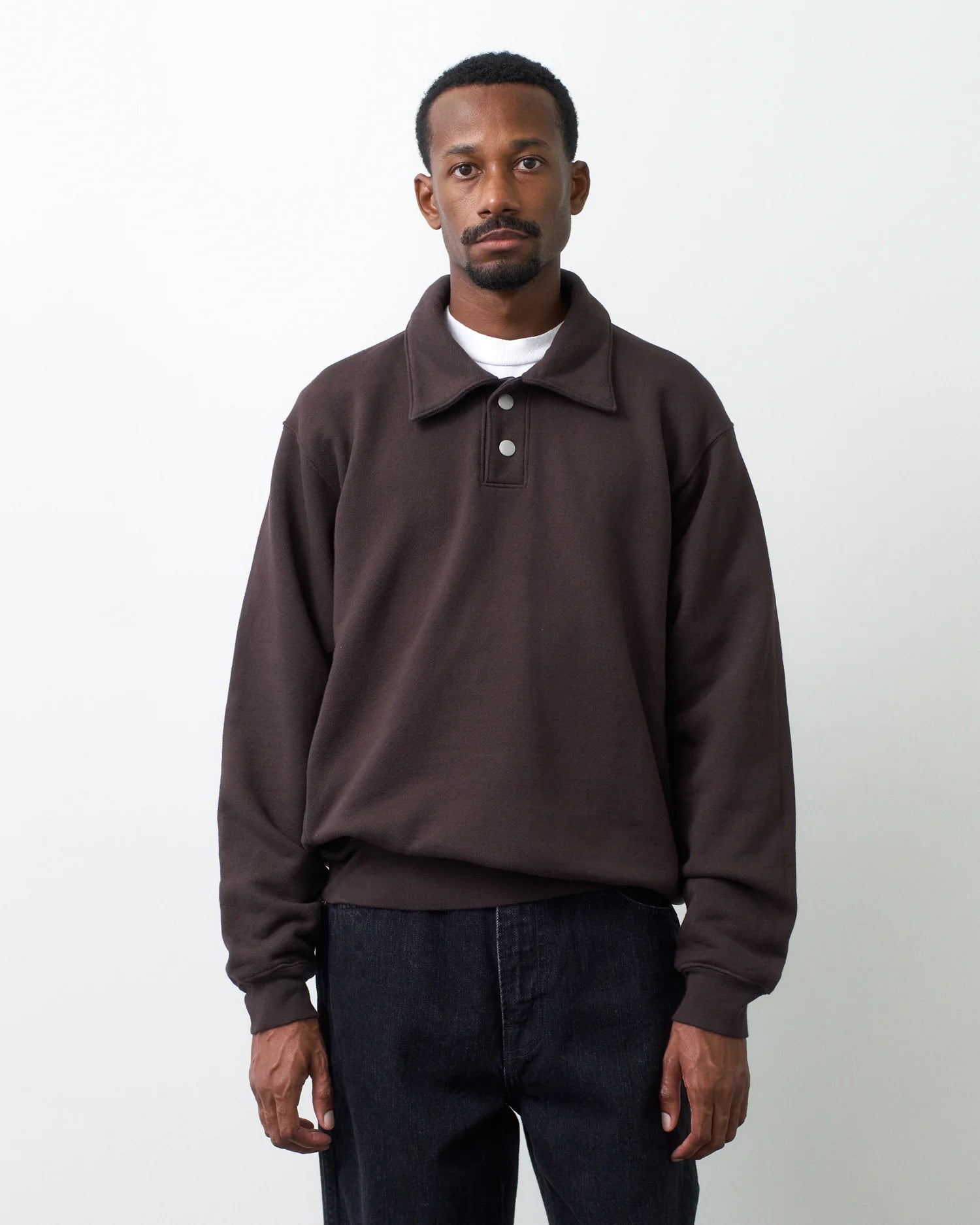 LS Polo Sweatshirt Two (Plum Cocoa)
